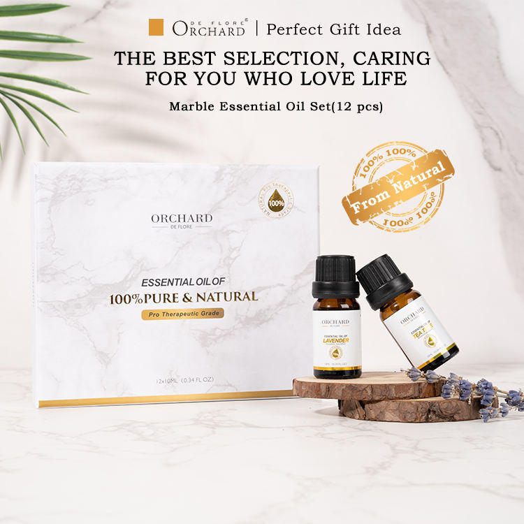 12 bottle set aromatherapy gift 100% organic natural essential oil